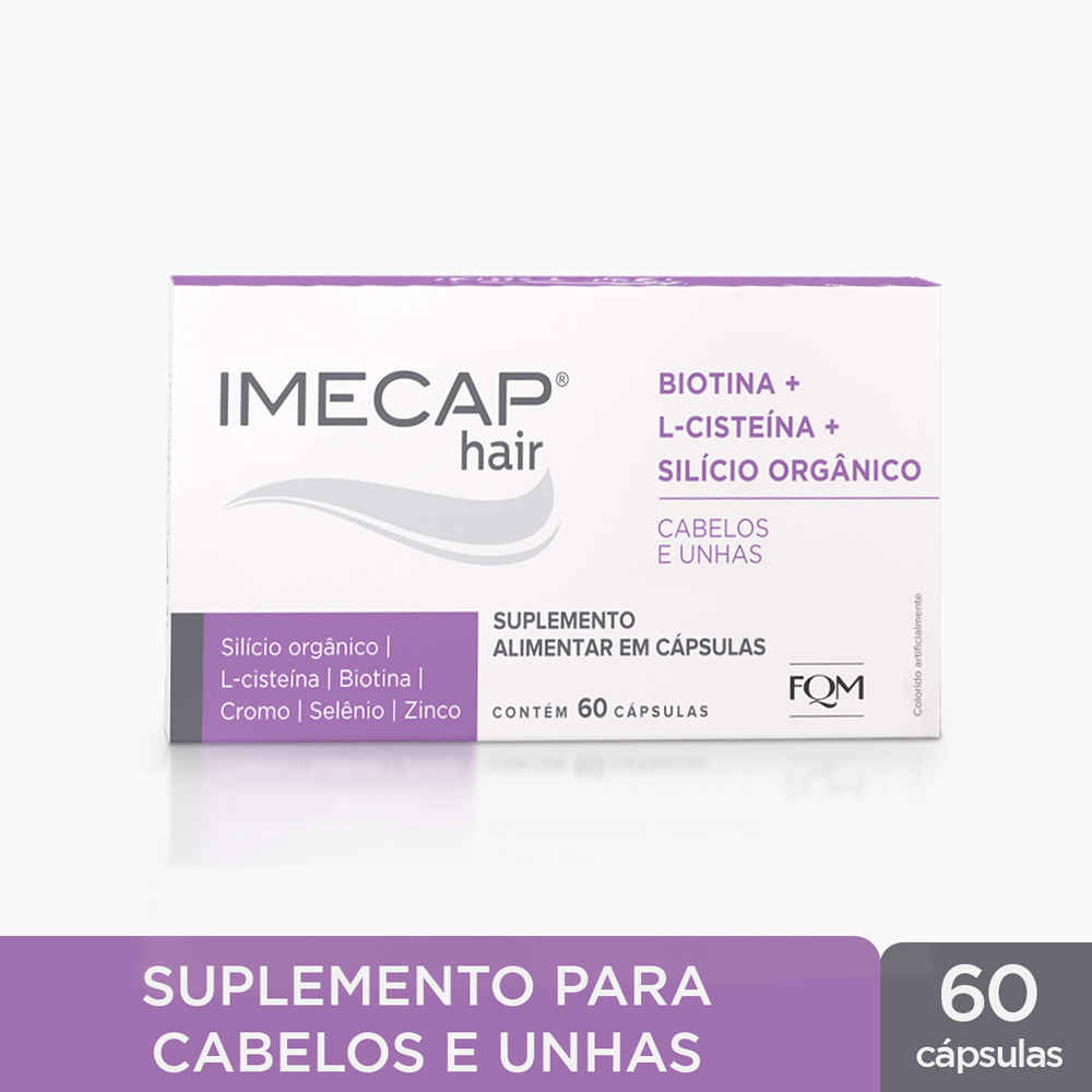IMECAP HAIR SIL&Iacute;CIO ORG&Acirc;NICO - 60 C&Aacute;PSULAS