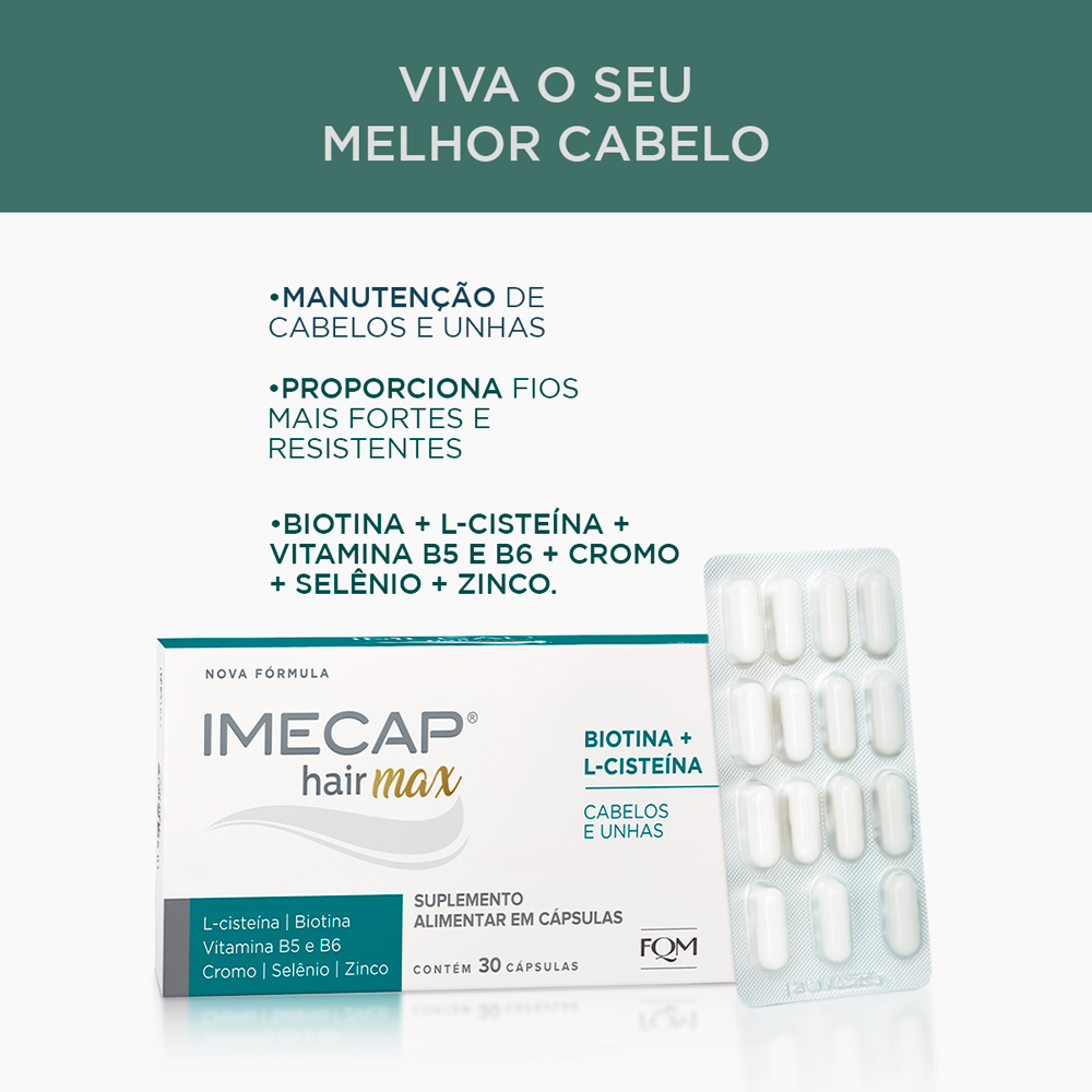 IMECAP HAIR MAX - 30 C&Aacute;PSULAS