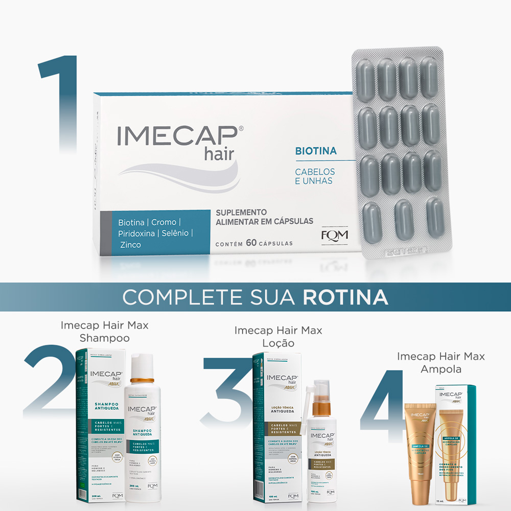 IMECAP HAIR - 60 C&Aacute;PSULAS