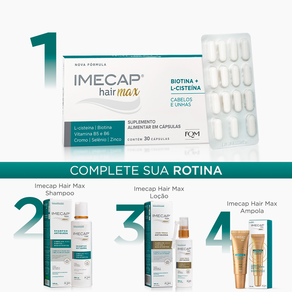 IMECAP HAIR MAX - 30 C&Aacute;PSULAS