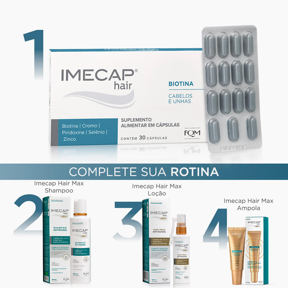 IMECAP HAIR - 30 C&Aacute;PSULAS
