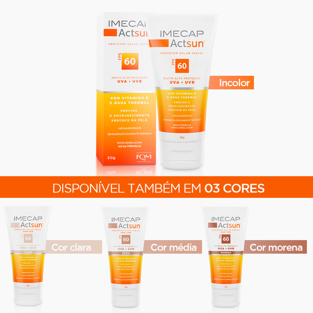 PROTETOR SOLAR EM CREME - IMECAP ACTSUN