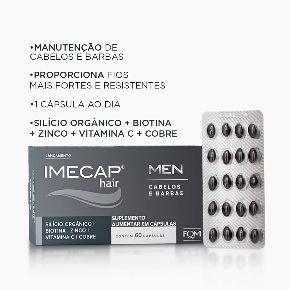 IMECAP HAIR MEN - 60 C&Aacute;PSULAS